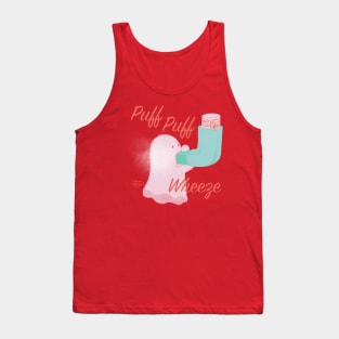 Puff Puff Wheeze Asthma Ghost Tank Top